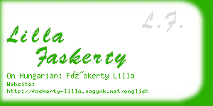 lilla faskerty business card